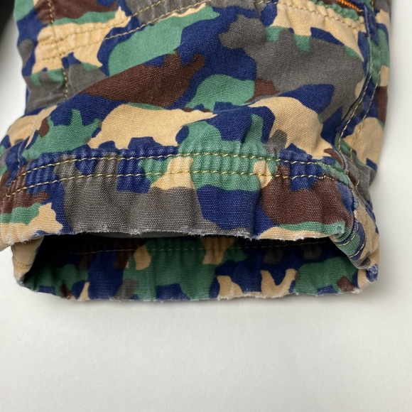 Vintage Baby Gap Bear Print Camo Style Cargo Pants Fully Lined Size 12-18 Months - Picture 12 of 13